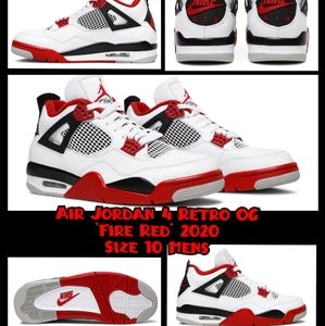 Air Jordan 4 Retro OG Fire Red Mens Size 10